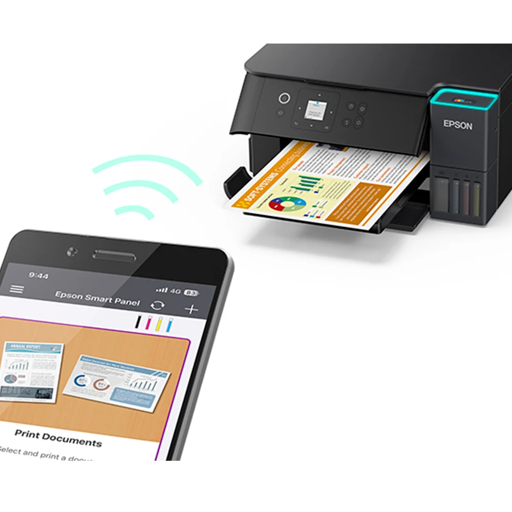 Impresora Multifuncional Epson EcoTank L4360 (C11CL41301) | Inyección de Tinta Color A4 | 33 ppm | Dúplex automático | Wi-Fi, USB