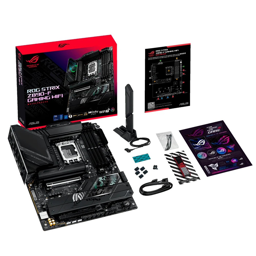 Placa Madre ASUS ROG STRIX Z890-F GAMING WIFI DDR5 Intel LGA1851 ATX - ROG STRIX Z890-F GAMING WIFI