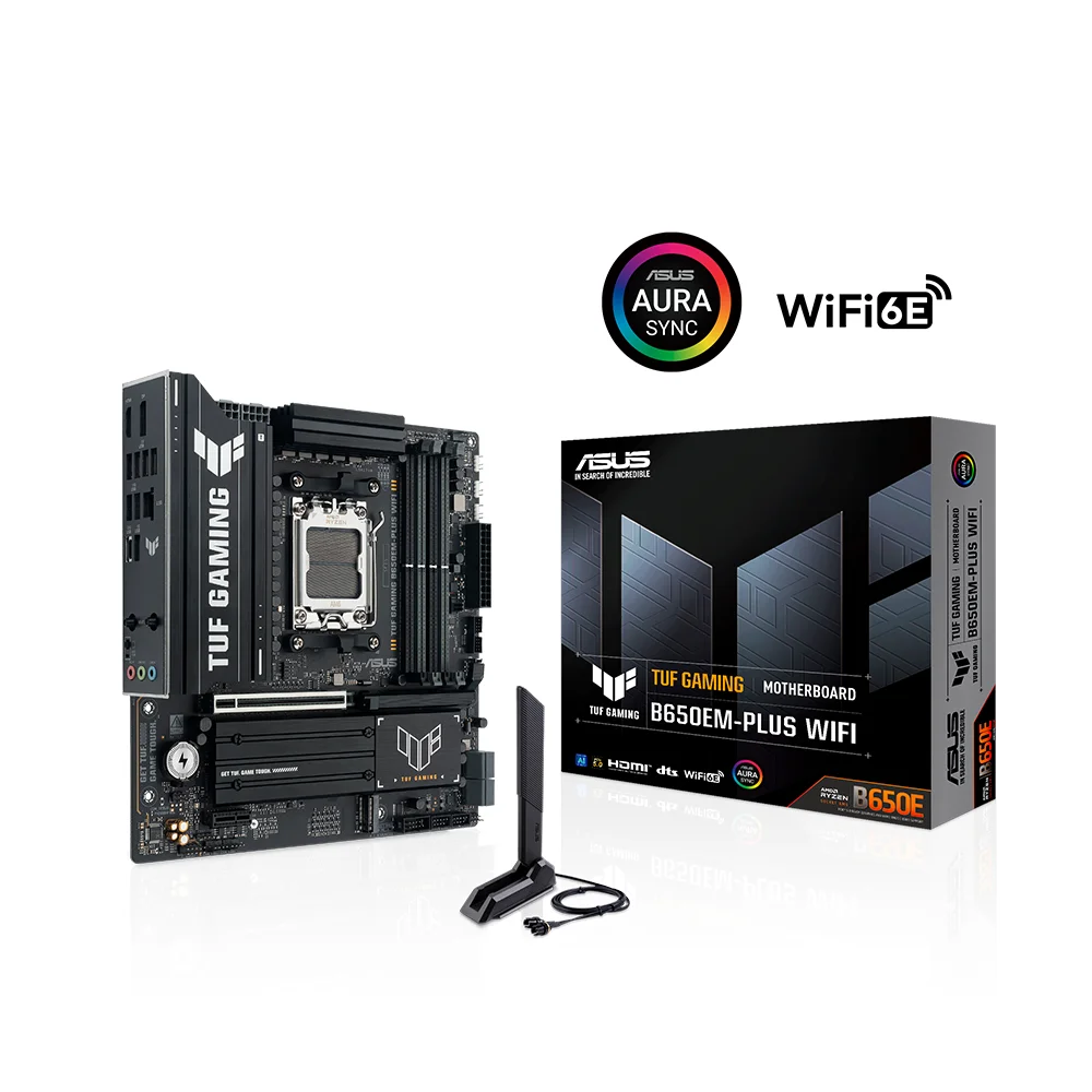 Placa Madre ASUS TUF GAMING B650EM-PLUS WIFI DDR5 AMD AM5 mATX - TUF GAMING B650EM-PLUS WIFI