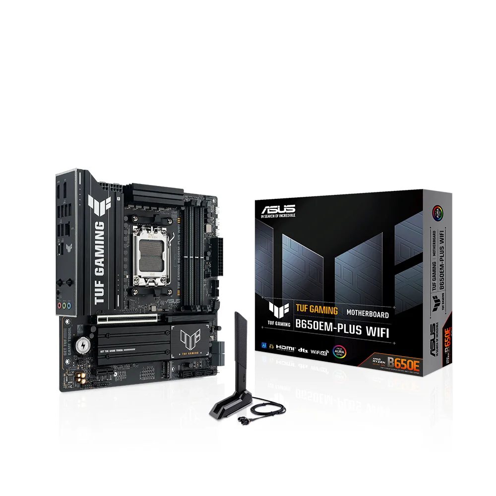 Placa Madre ASUS TUF GAMING B650EM-PLUS WIFI DDR5 AMD AM5 mATX - TUF GAMING B650EM-PLUS WIFI