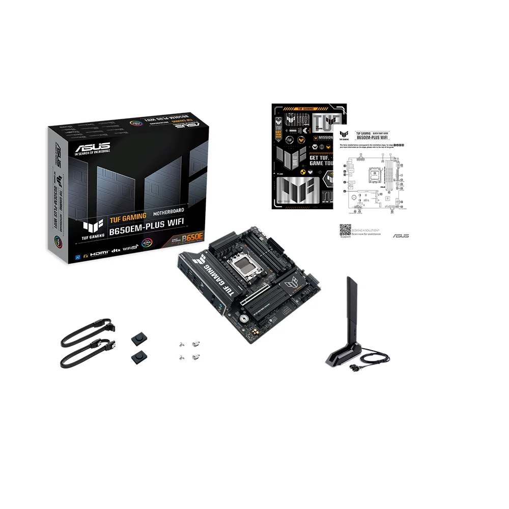 Placa Madre ASUS TUF GAMING B650EM-PLUS WIFI DDR5 AMD AM5 mATX - TUF GAMING B650EM-PLUS WIFI