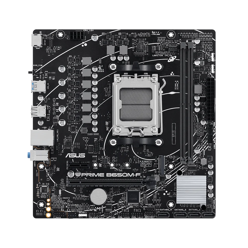 Placa Madre ASUS PRIME B650M-F DDR5 AMD AM5 mATX - PRIME B650M-F