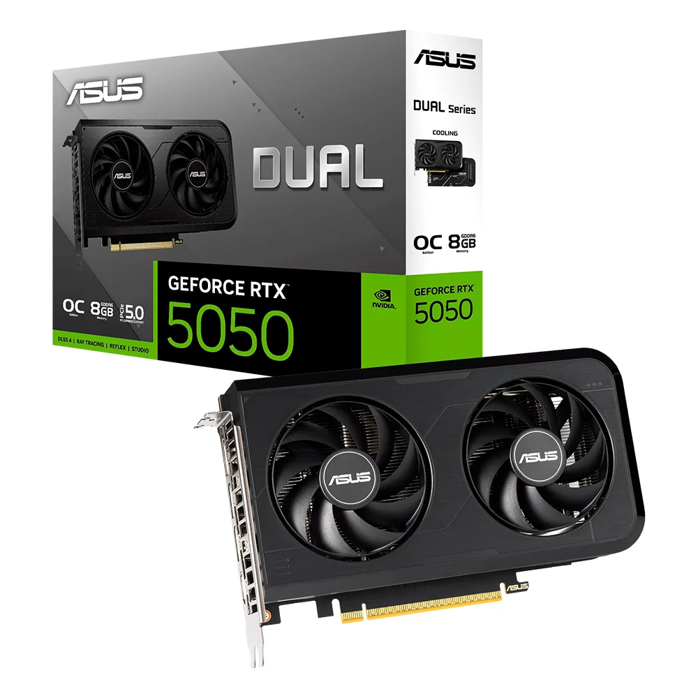 Tarjeta de Video ASUS Dual GeForce RTX 5050 OC Edition 8GB GDDR6 - DUAL-RTX5050-O8G