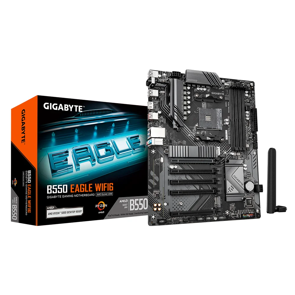 Placa Madre GIGABYTE B550 EAGLE WIFI6 AMD AM4 ATX - B550 EAGLE WIFI6