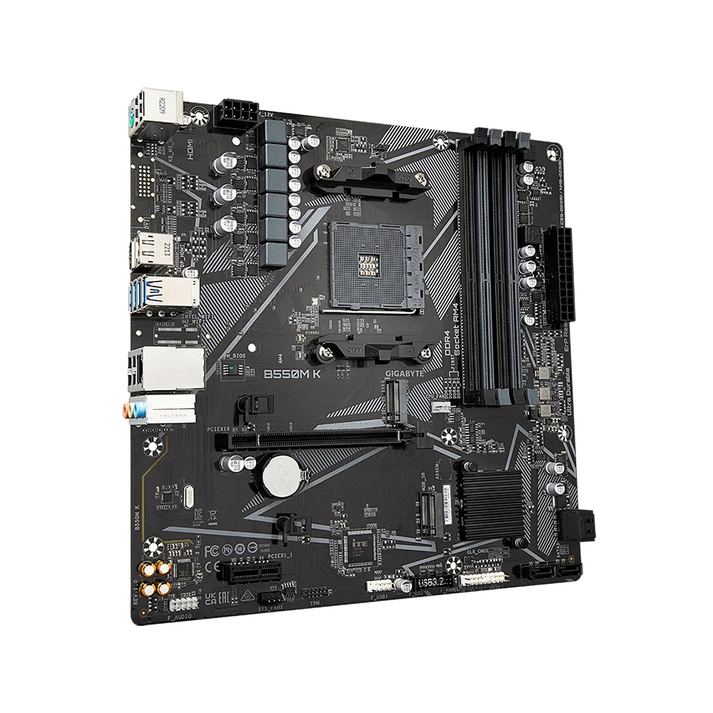 Placa Madre GIGABYTE B550M K AMD AM4 mATX - B550M K G11