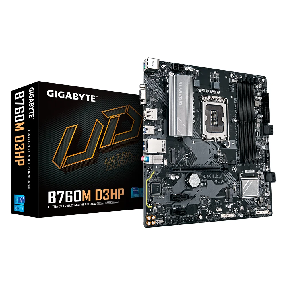 Placa Madre GIGABYTE B760M D3HP DDR5 Intel LGA1700 mATX - B760M D3HP