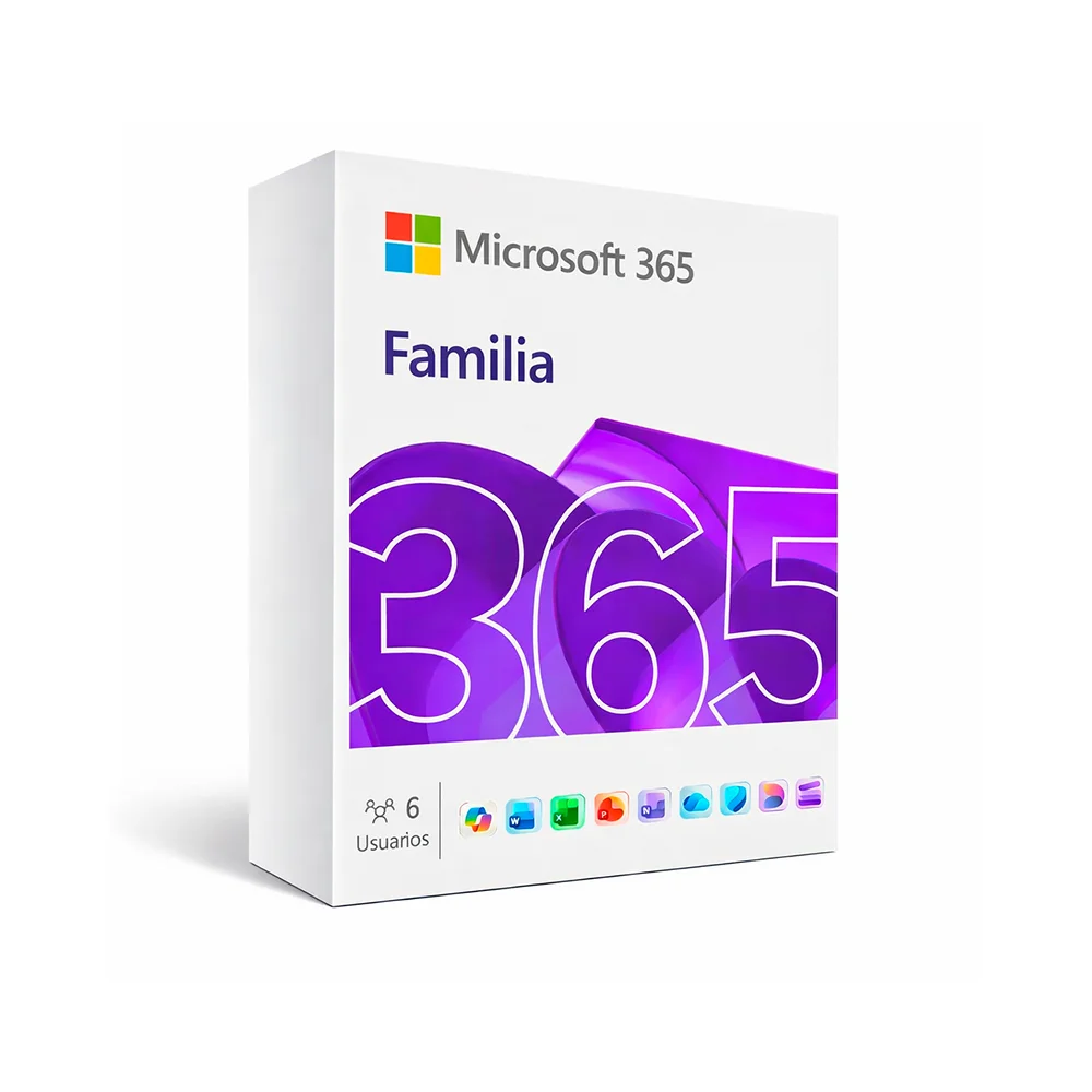 Microsoft 365 Familia - ESD (12 meses / 1-6 usuarios)