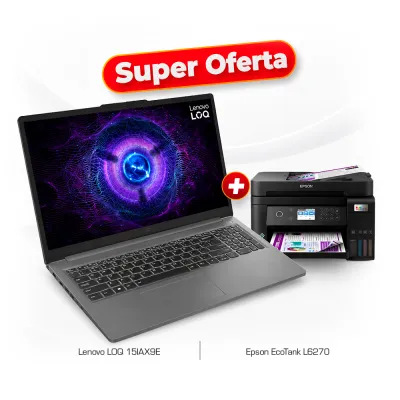 Laptop Gamer Lenovo LOQ 15 + Epson EcoTank L6270