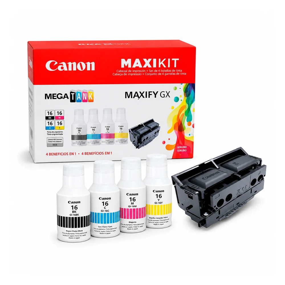 Kit Cabezal Canon PH-S + Tinta Canon GI-16 BK