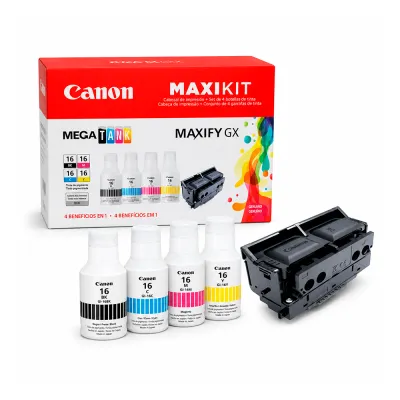 Kit Cabezal Canon PH-S + Tinta Canon GI-16 BK