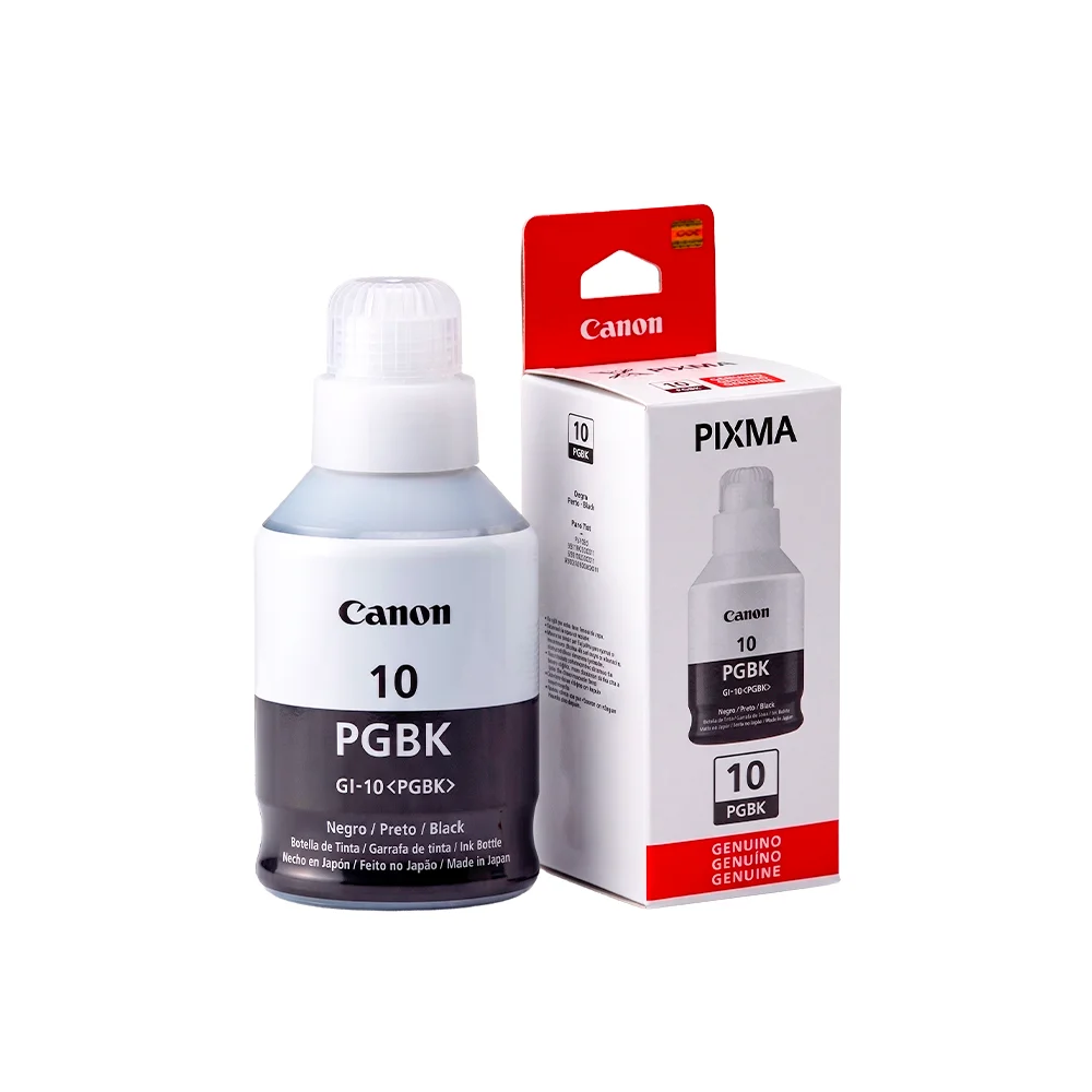 Botella de Tinta Canon GI-10 PGBK - Negro Pigmentado