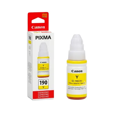 Botella de Tinta Canon GI-190 Y - Amarillo