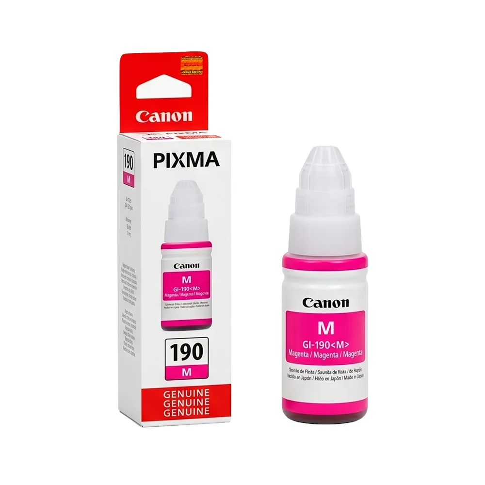 Botella de Tinta Canon GI-190 M - Magenta