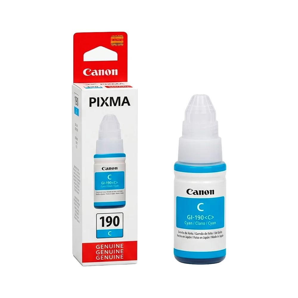 Botella de Tinta Canon GI-190 C - Cian