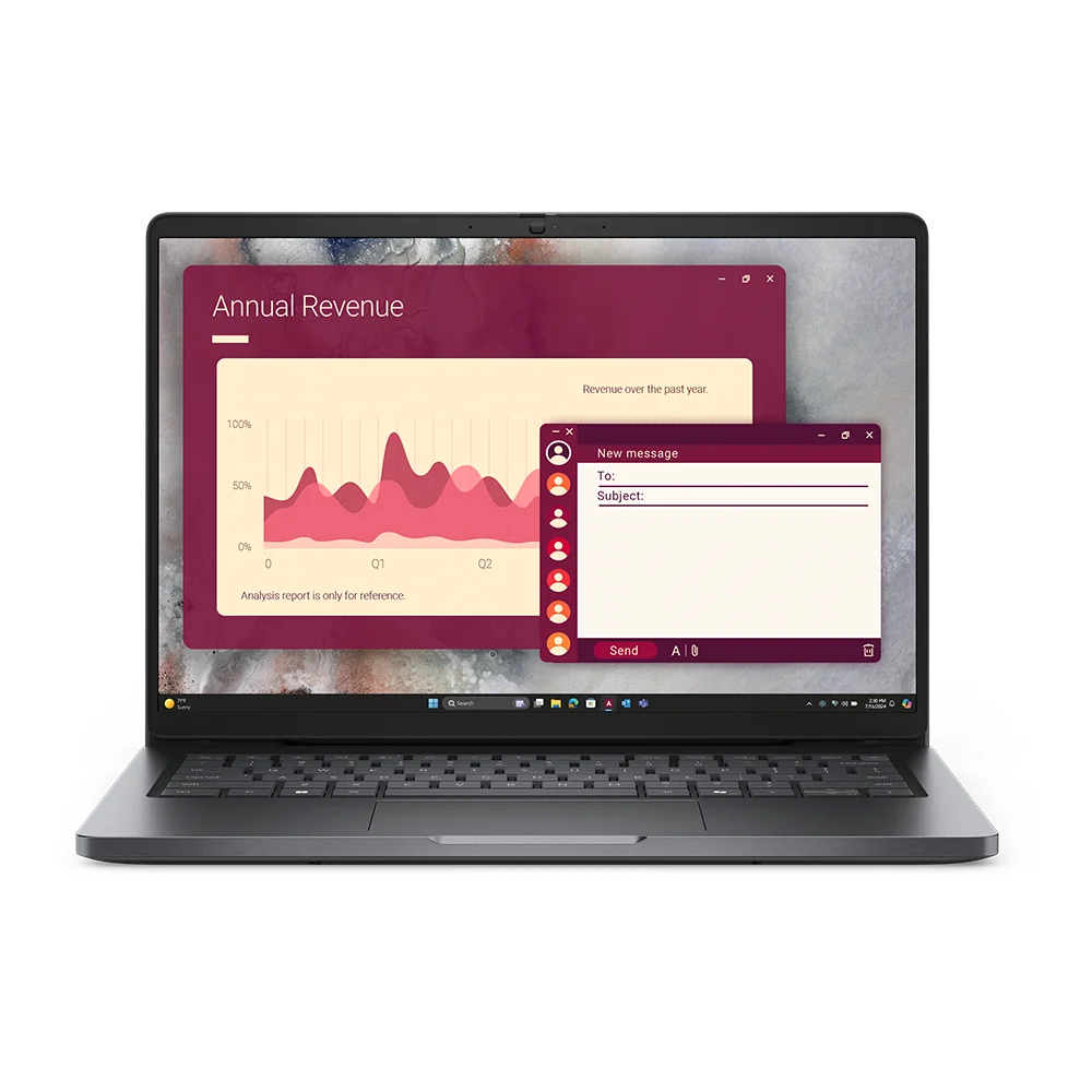 Laptop Dell Pro 14 PC14250 Intel Core Ultra 5 225U 16GB DDR5 512GB SSD 14" FHD+ Win 11 Pro - 7XNFP (7XNFP)