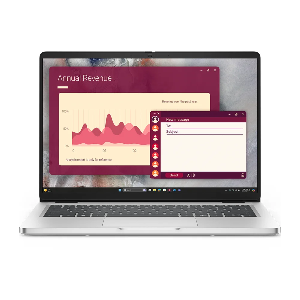 Laptop Dell Pro 14 PC14250 Intel Core Ultra 7 255U 16GB DDR5 512GB SSD 14" FHD+ Win 11 Pro - 2HWN3