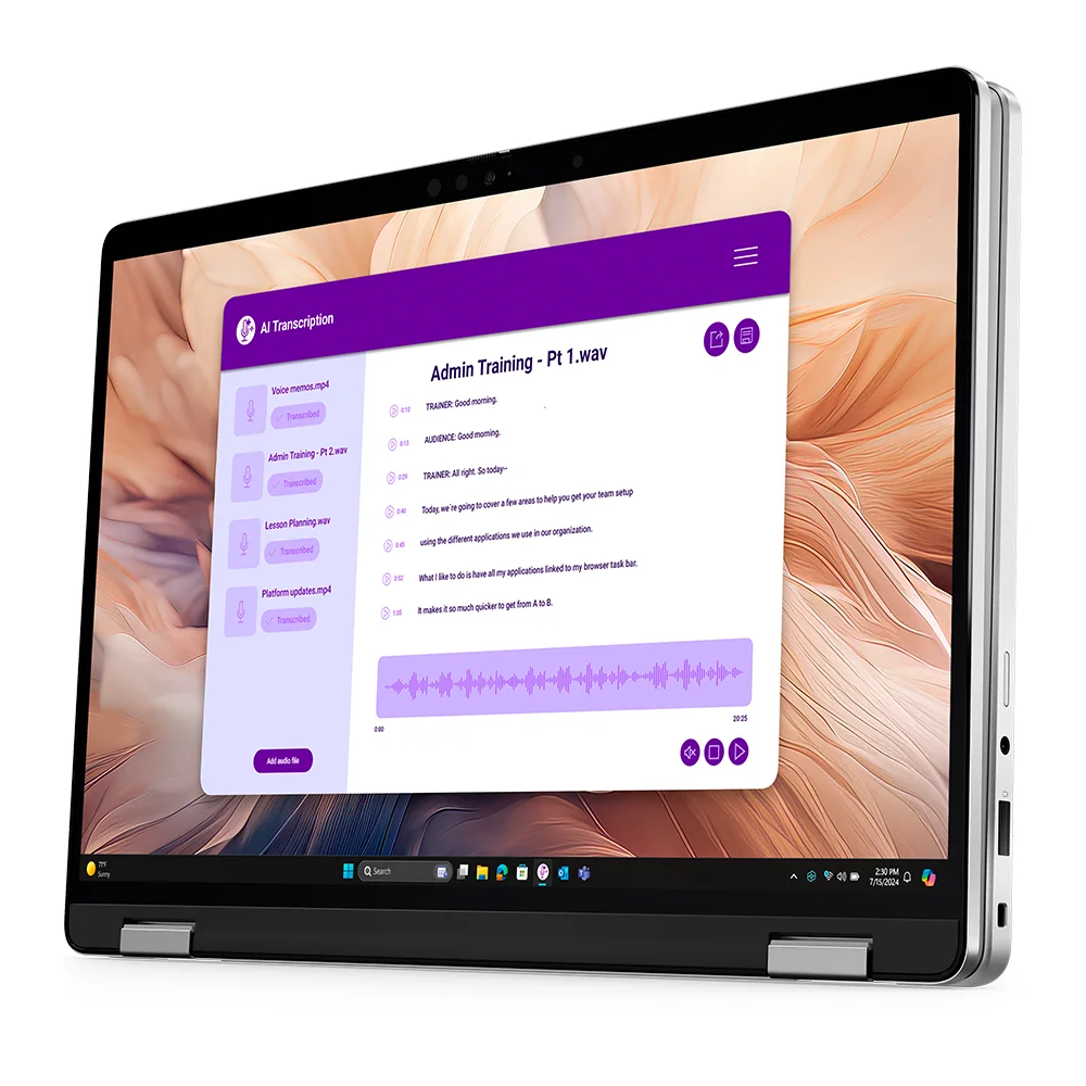 Laptop 2 en 1 Dell Pro 14 Plus PB14250 Intel Core Ultra 7 268V vPro 32GB 1TB SSD 14" FHD+ Táctil Win 11 Pro