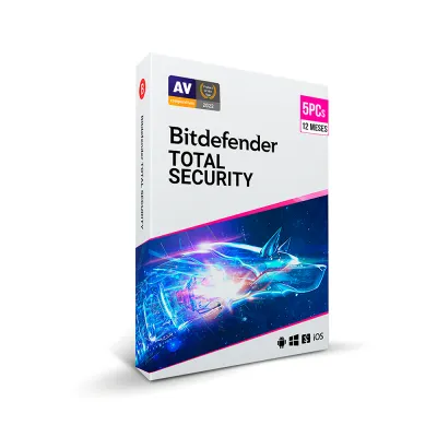 Bitdefender Total Security 5 PCs 12 meses
