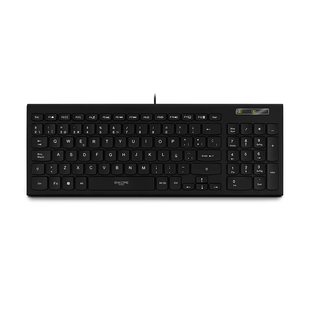 Teclado Multimedia USB Enkore Excel ENK501 Color Negro