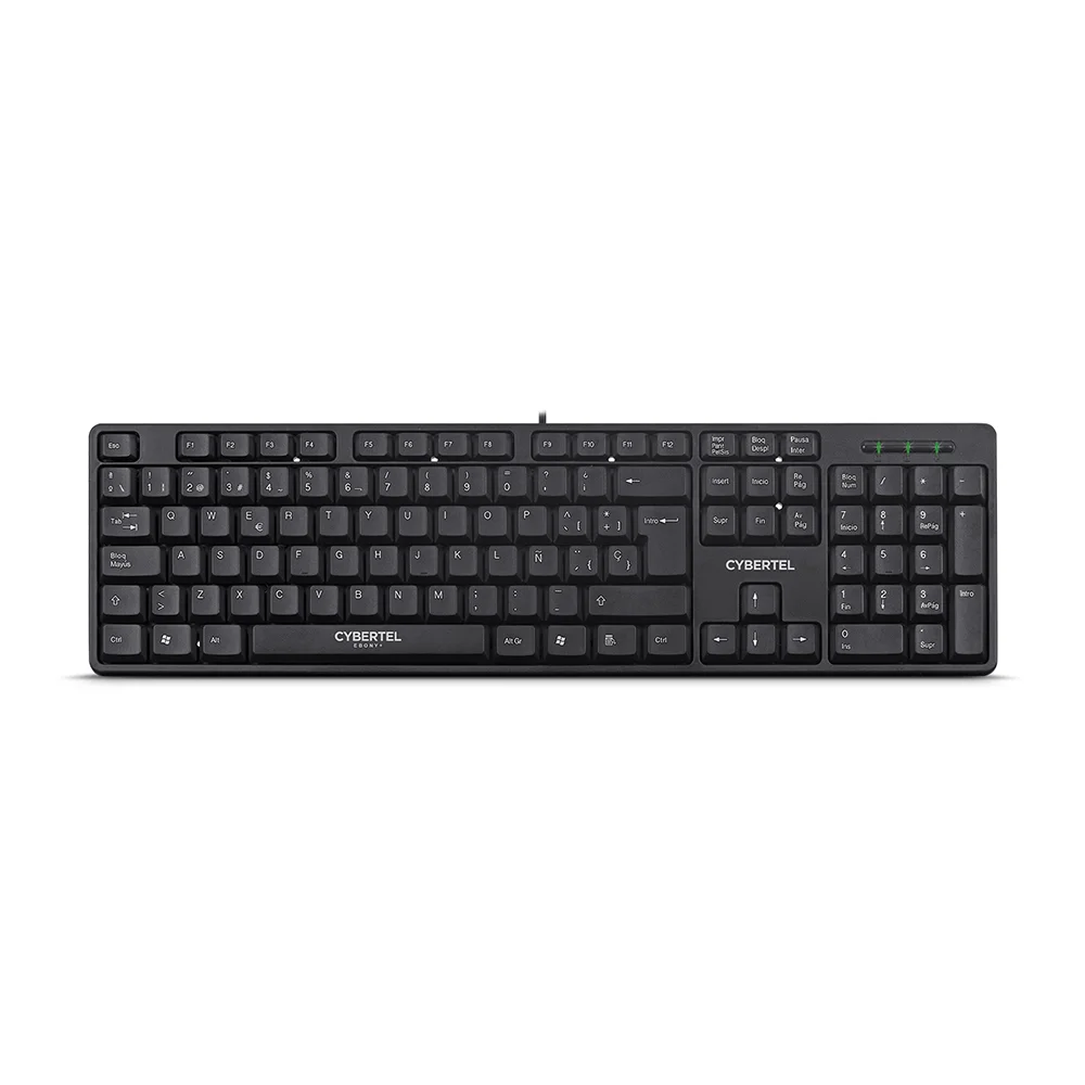 Teclado Multimedia Cybertel Ebony+ CYB K105+ - USB