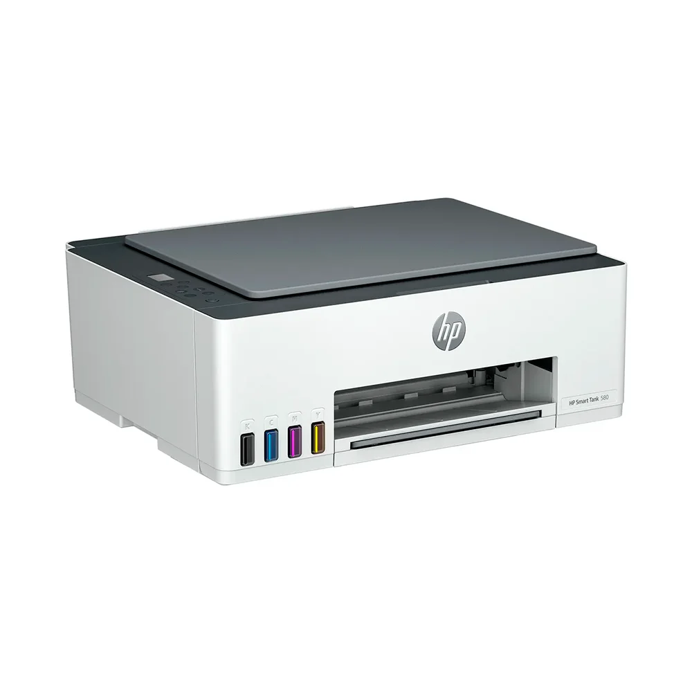 Impresora Multifuncional HP Smart Tank 580 (1F3Y2A) | Tinta Continua Color | 12 ppm | Wi-Fi, Bluetooth, USB
