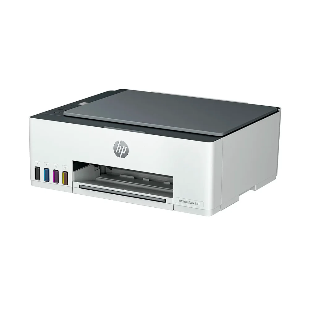 Impresora Multifuncional HP Smart Tank 580 (1F3Y2A) | Tinta Continua Color | 12 ppm | Wi-Fi, Bluetooth, USB