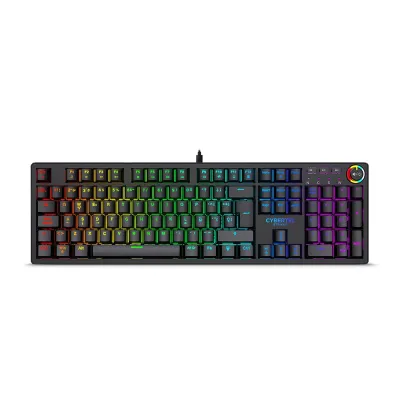 Teclado Mecánico Gamer Cybertel Striker CBX K1000 - RGB 105 Teclas
