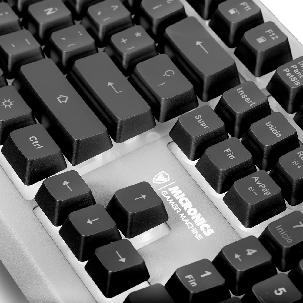 Teclado Gamer USB Micronics Avanty MIC K710-R - Black RGB Iluminación LED