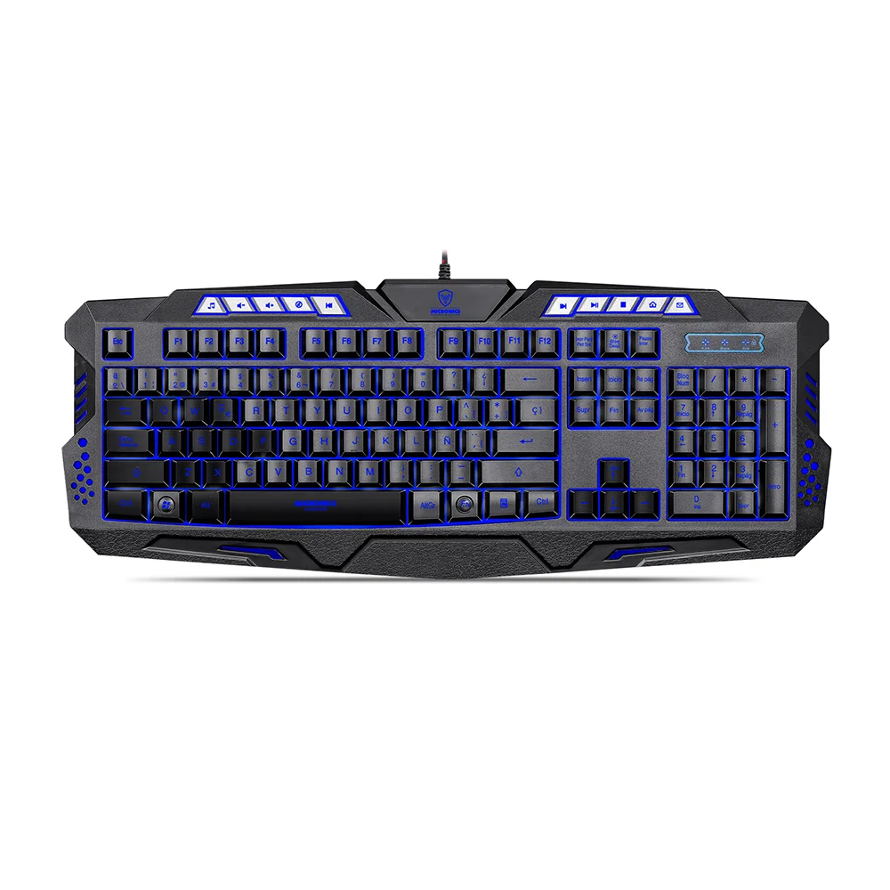 Teclado Gamer USB Micronics Lumiere MIC K701T - 7LEDs
