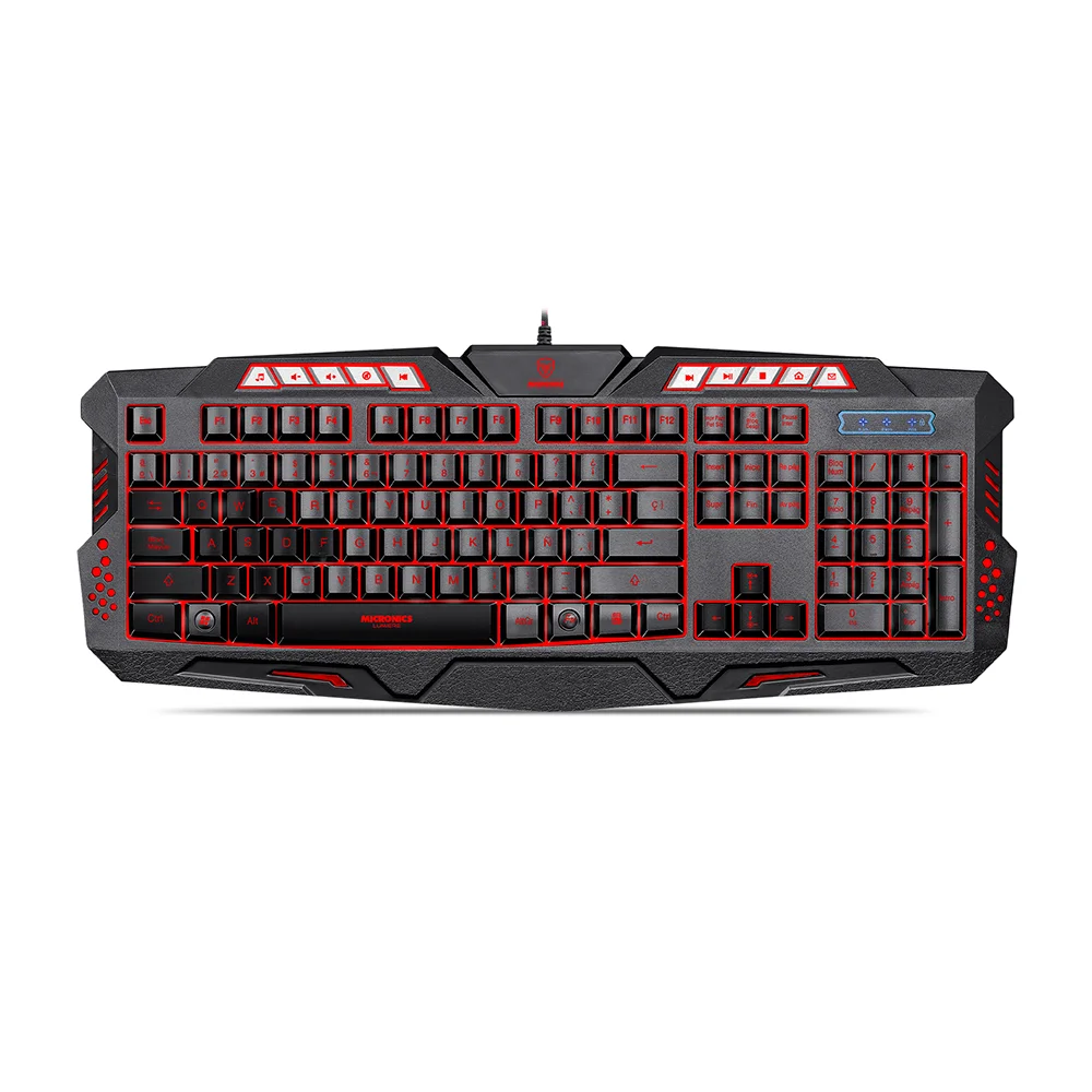 Teclado Gamer USB Micronics Lumiere MIC K701T - 7LEDs