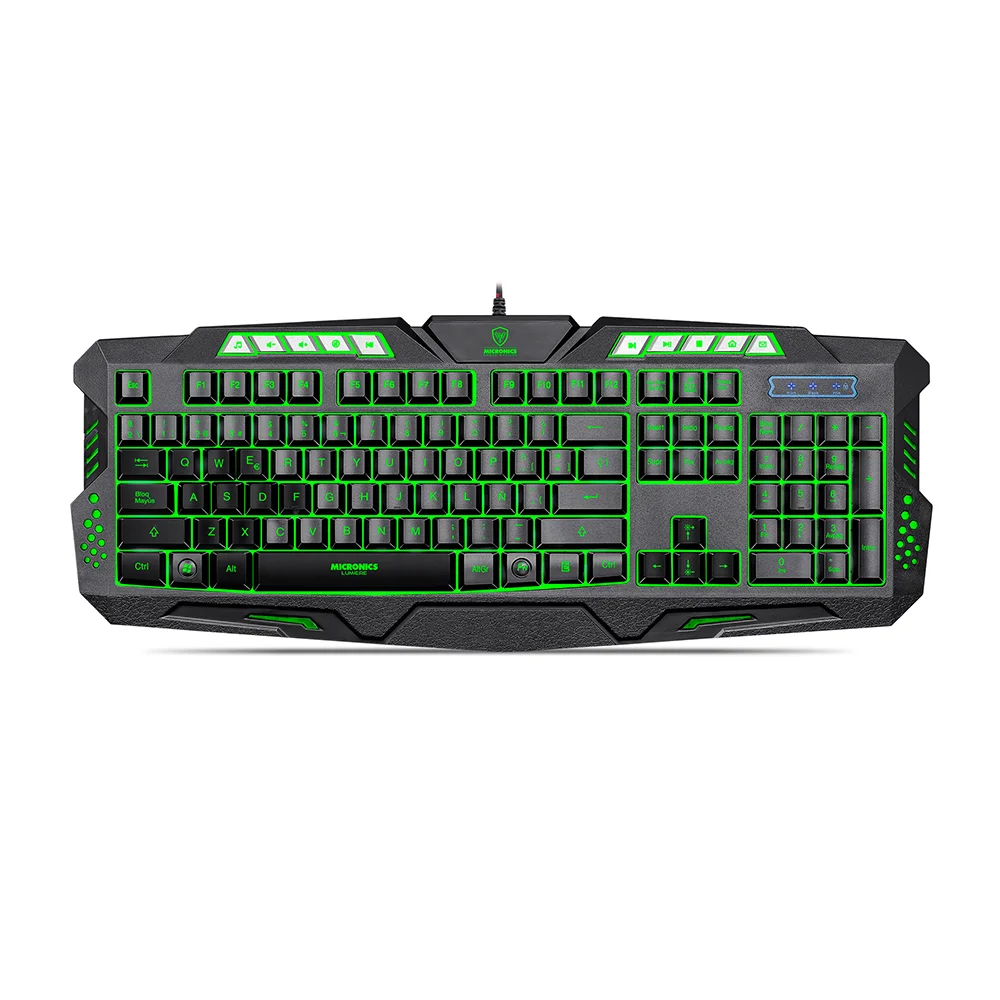 Teclado Gamer USB Micronics Lumiere MIC K701T - 7LEDs