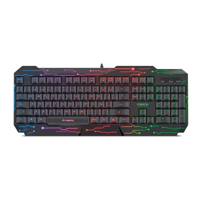 Teclado Gamer USB Cybertel Elektron Rainbow CYB K508