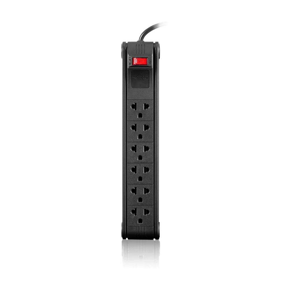 Supresor de Picos Regleta Power Lite PLI557 Office 6+ Supresor de Picos Antiflame 6S 1.2m