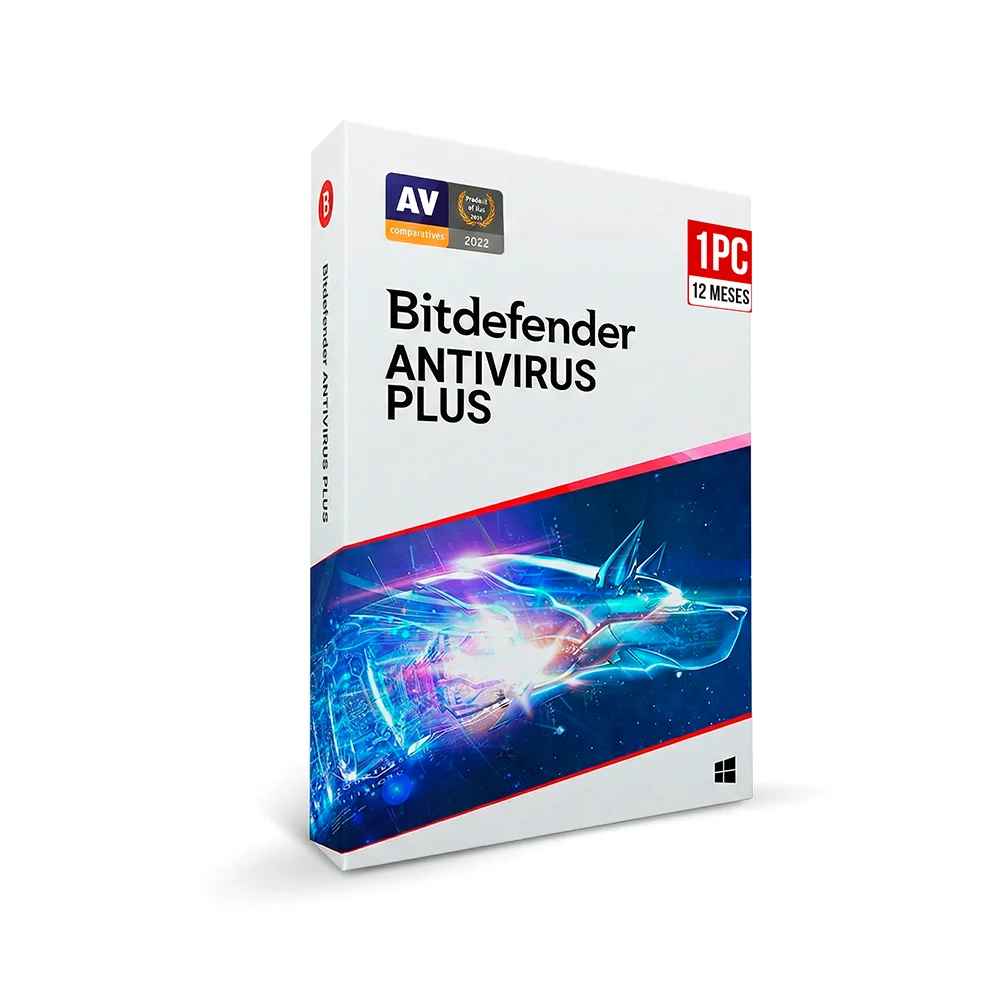 Bitdefender Antivirus Plus 1 PC 12 meses
