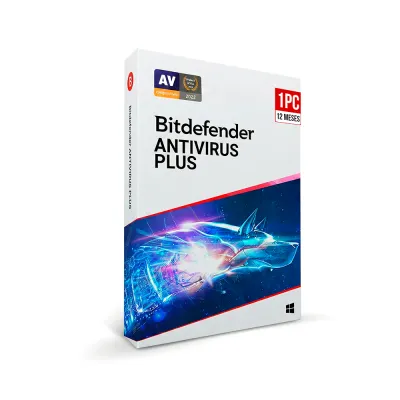Bitdefender Antivirus Plus 1 PC 12 meses