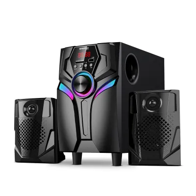 Sistema de Audio 2.1 Subwoofer Maxtron S200 Hertz Max FM USB RC