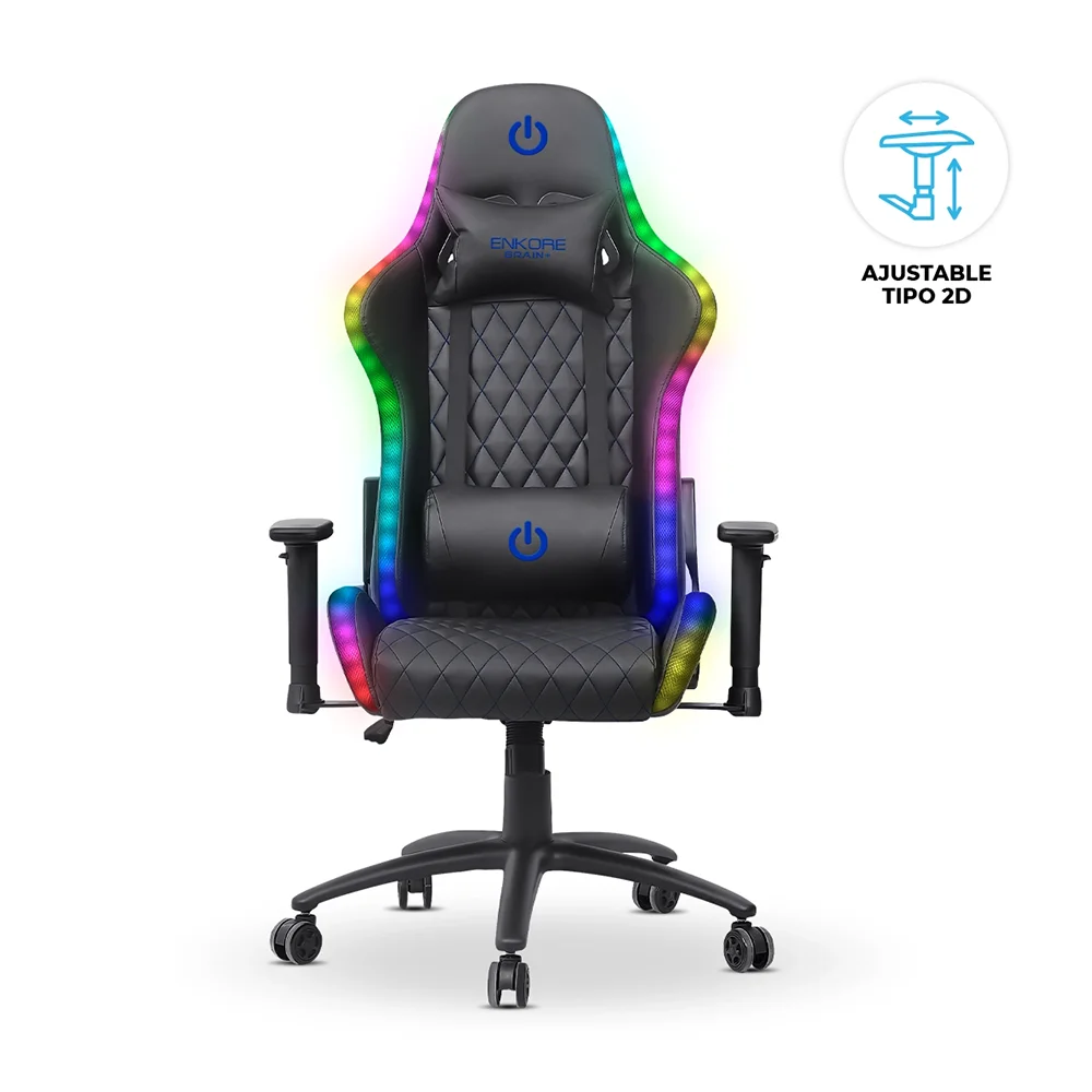 Silla Gamer Ergonómica Enkore Brain RGB Blue Silla Gamer 2D ENC GC1003+