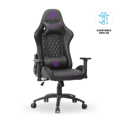 Silla Gamer Ergonómica Enkore Bravio Purple Silla Gamer 2D ENC GC1002
