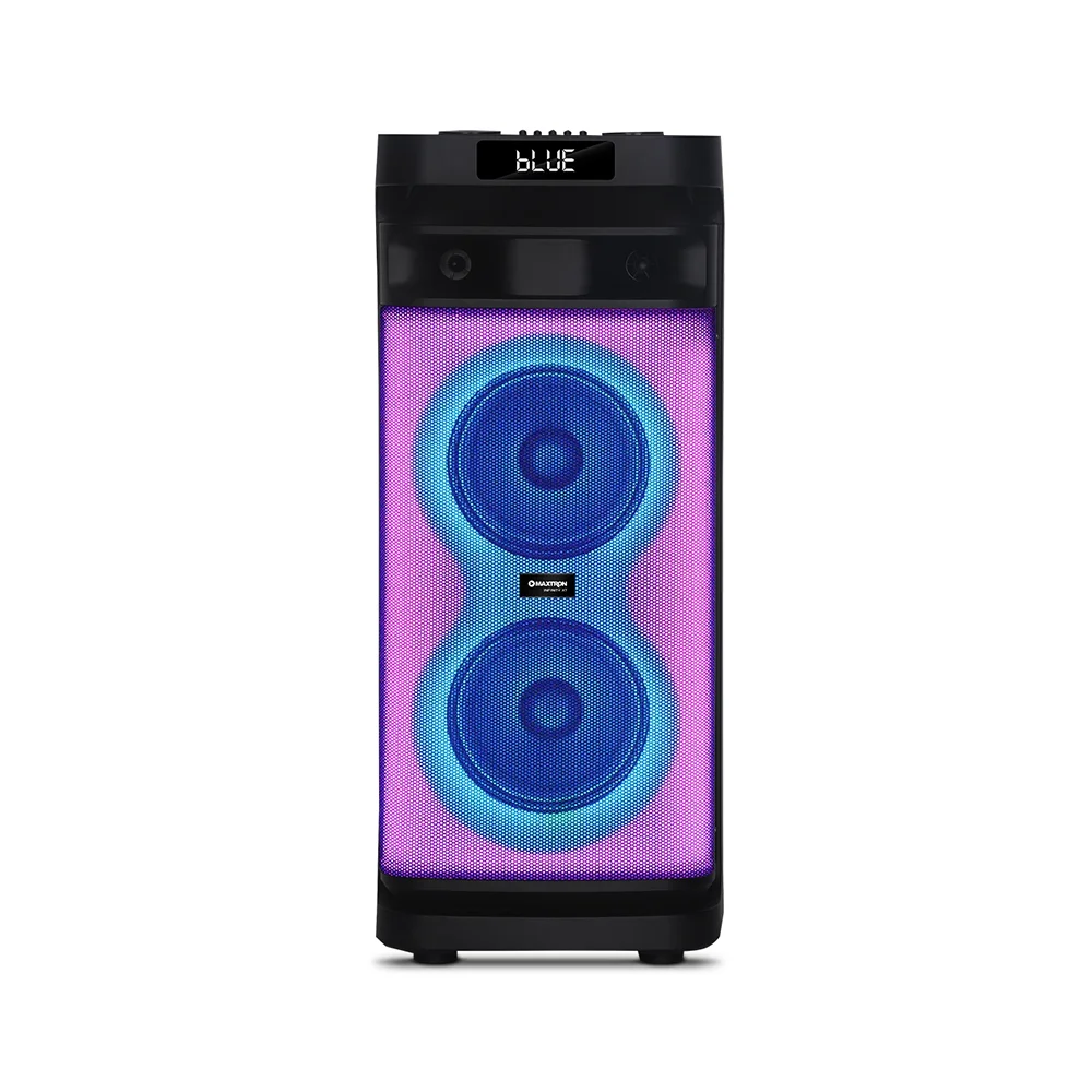Parlante Portátil Bluetooth Maxtron MX1038 Infinity XT Pro 10" Tower Speaker TWS RGB Iluminación LED