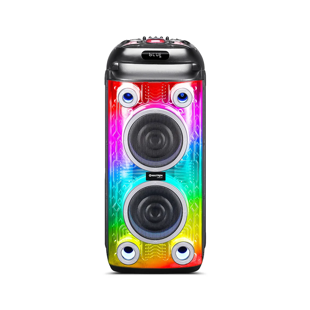 Parlante Portátil Bluetooth Maxtron MX806 Circuit 8" Tower Speaker DSP TWS RGB Iluminación LED