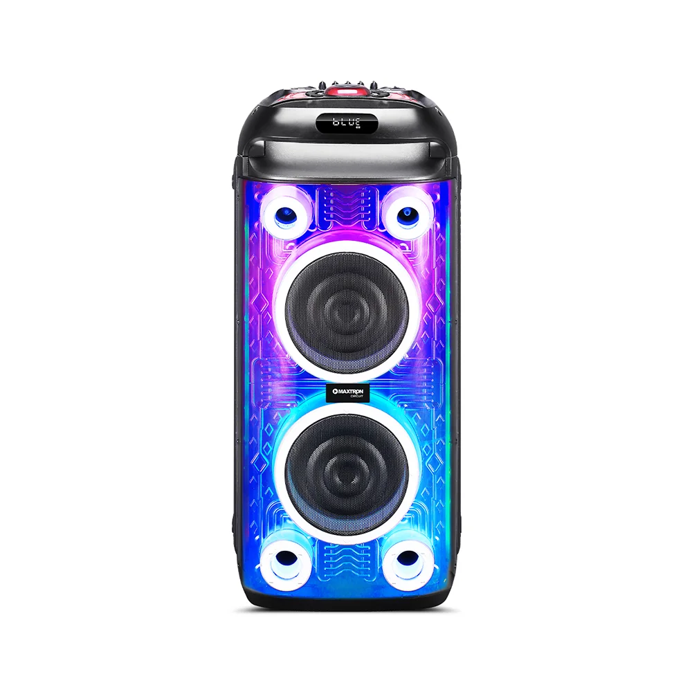 Parlante Portátil Bluetooth Maxtron MX806 Circuit 8" Tower Speaker DSP TWS RGB Iluminación LED