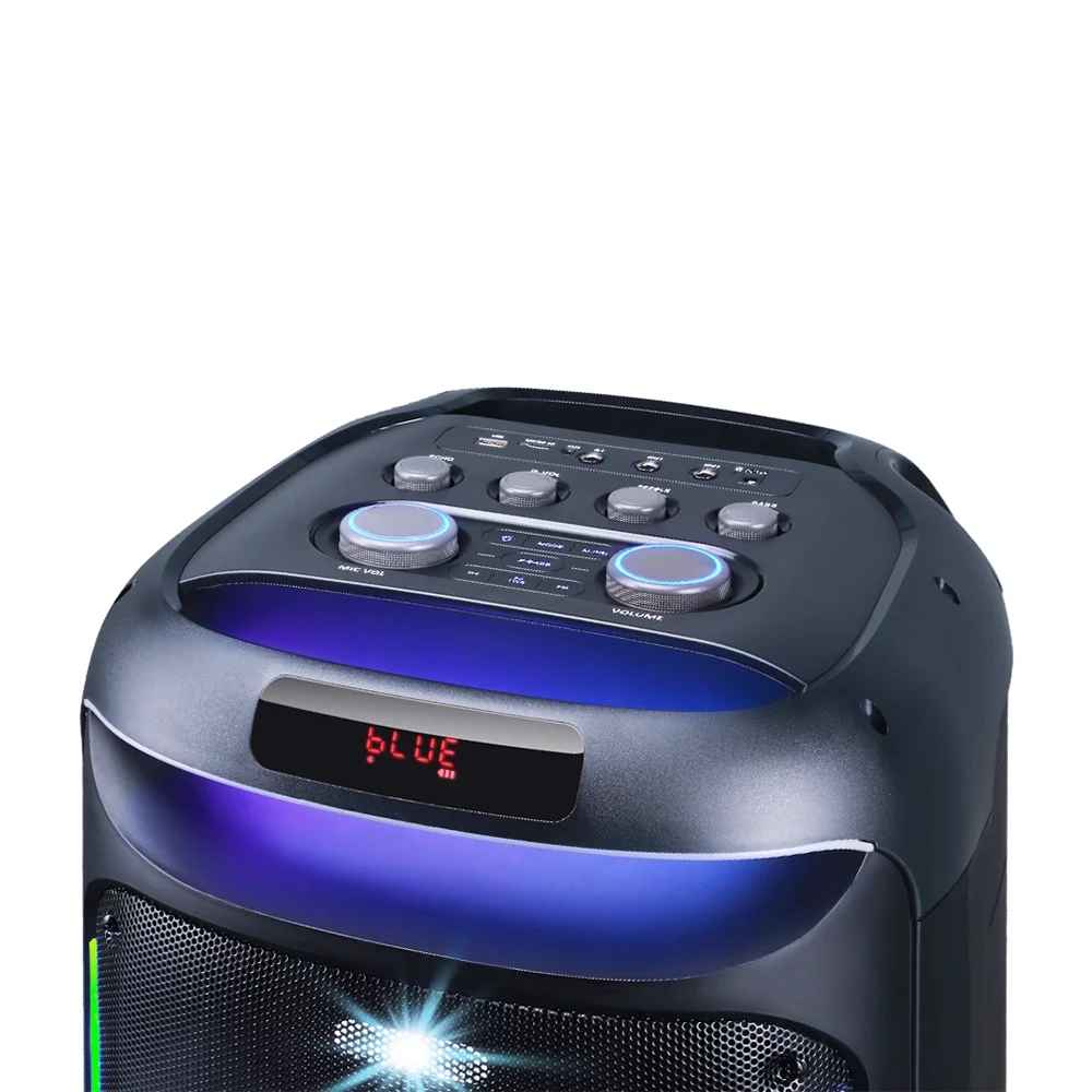 Parlante Portátil Bluetooth Maxtron MX1005DL Bravatto 10" Tower Speaker AC DSP TWS RGB Iluminación LED
