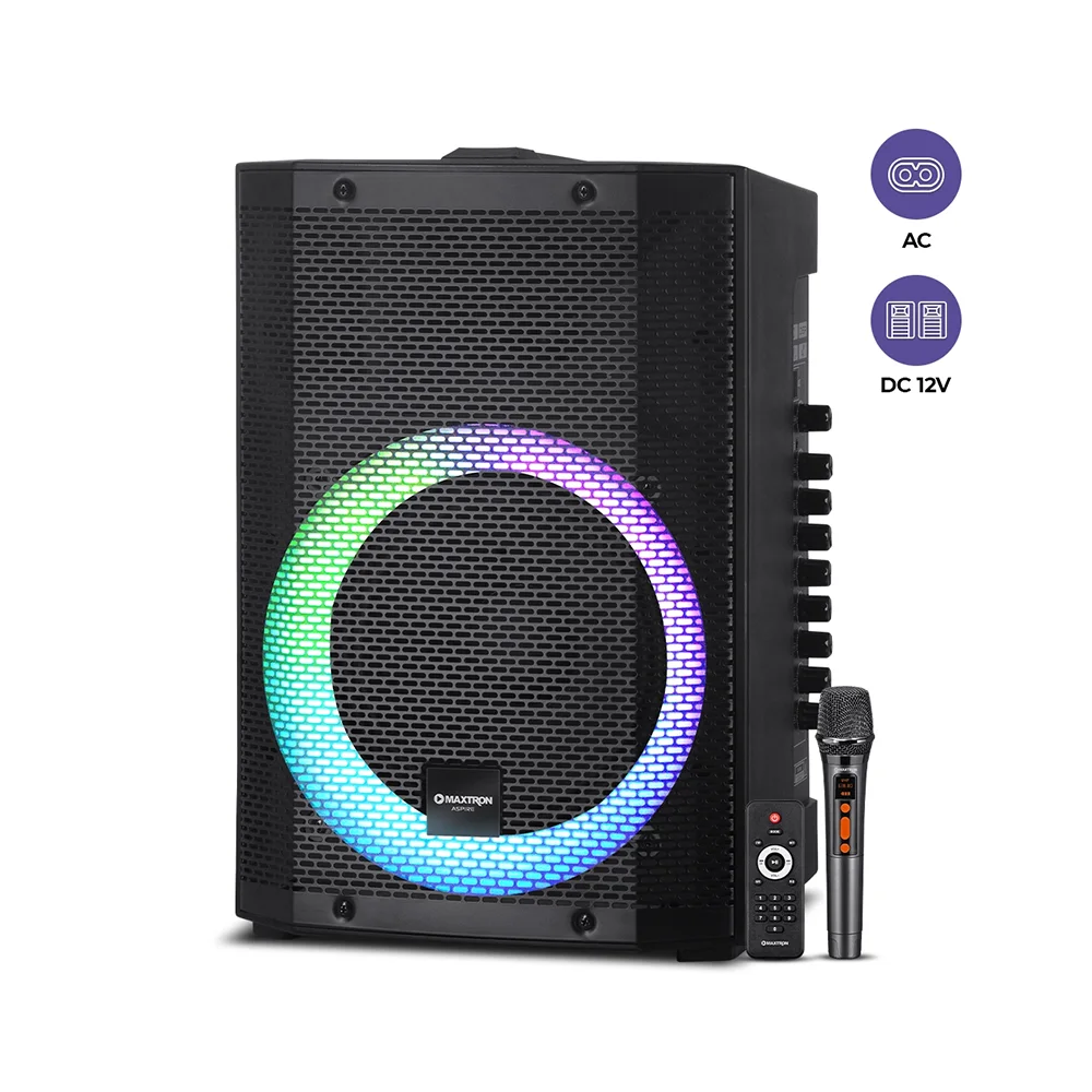 Parlante Portátil Bluetooth Maxtron MX300 Aspire 8" Portátil Speaker Bat 12V/7Ah