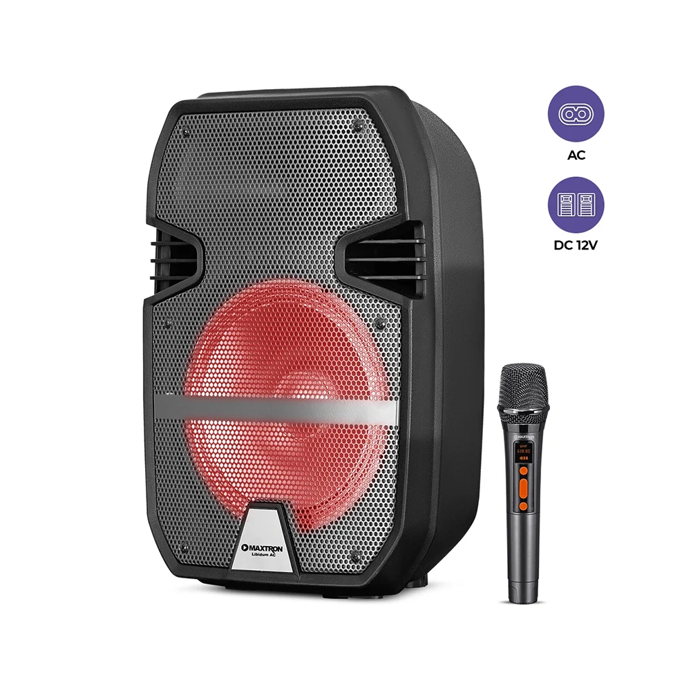 Parlante Portátil Bluetooth Maxtron MX323AC Libidum AC 8" Portátil Speaker Acid-Bat