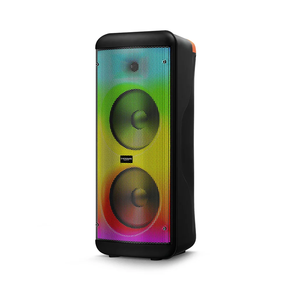 Torre de Sonido Bluetooth Eversound Vibratto EV5008WL 8": Micrófono, RGB