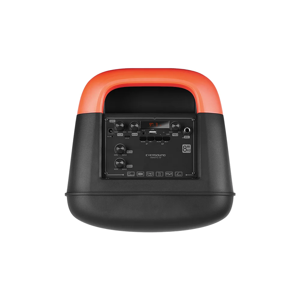 Torre de Sonido Bluetooth Eversound Vibratto EV5008WL 8": Micrófono, RGB