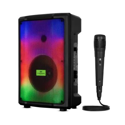 Parlante Portátil Bluetooth Eversound Flaming EV3000AC 8": TWS, RGB