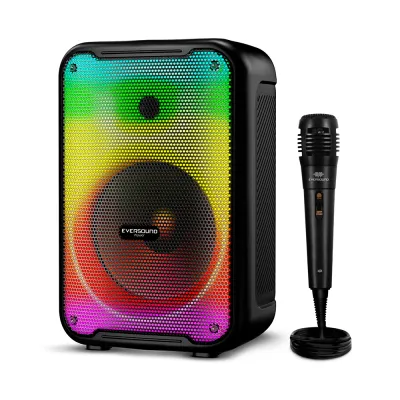 Parlante Portátil Bluetooth Eversound Funky EV3003 8": LED