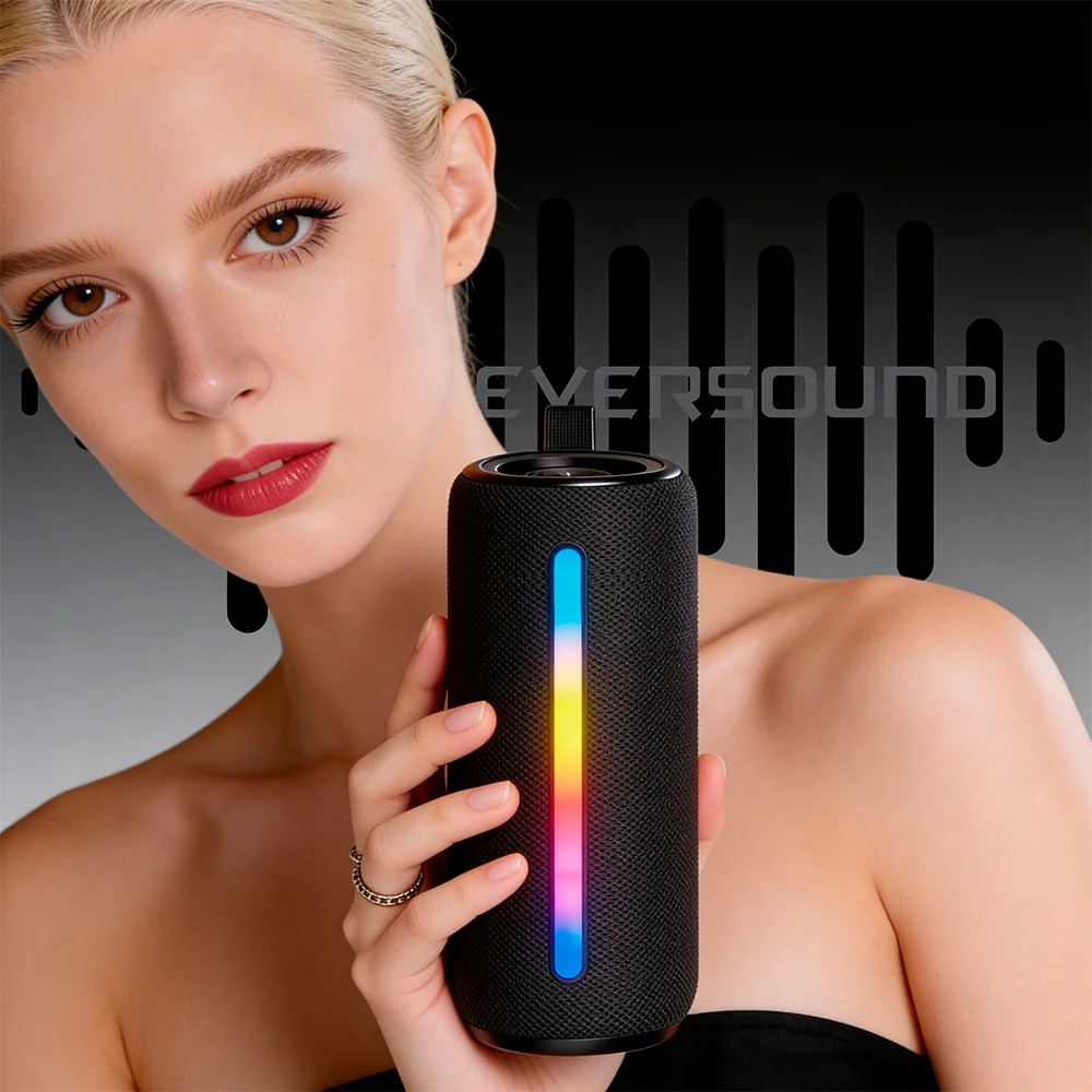 Parlante Portátil Bluetooth Eversound Oxford EV502: 10W, TWS, RGB