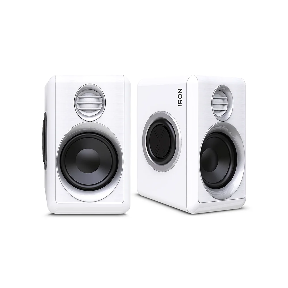 Parlantes Multimedia 2.0 Micronics Iron White USB 2.75" :10W MIC S314W de RMS:10W
